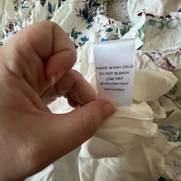 Urban Outfitters - Lumiere Mini Dress White Floral - Size Large - Picture 7 of 7